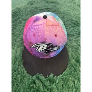 Baltimore Ravens New Era Crucial Catch Hat - Pink Tie Dye